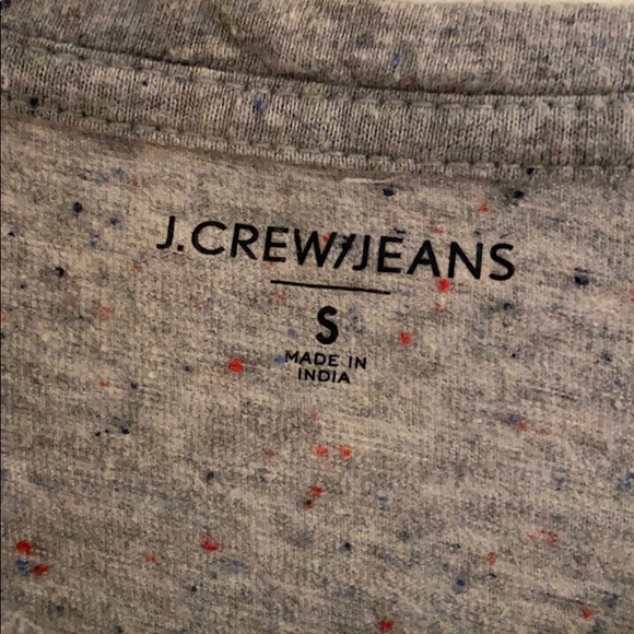 J. Crew Men’s Gray Speckled Tee - Picture 2 of 4